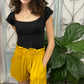 Cozy Tie Dye Mustard Shorts