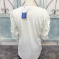 White V-neck Morgan Top
