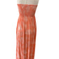 Tropical Peach Maxi Dress