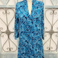 Fonda Sky Blue 3/4 Sleeve Dress