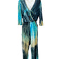 Blue Tie Dye Zion Bell Sleeve Jumpsuit