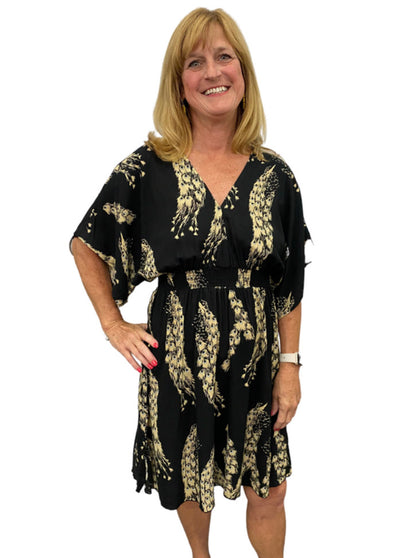 Flyn Empire Waist Kimono Sleeve Dress