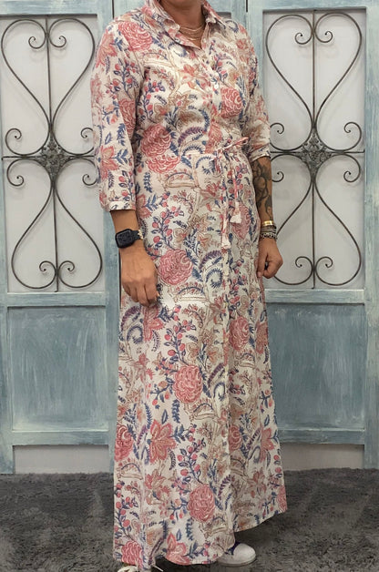 Berry Shirt Dress