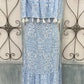 Monica Tassel Strapless Midi Dress