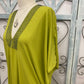 Lou Lime Long Caftan Dress