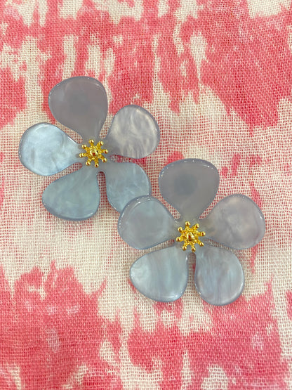 Flower Stud Earrings (Assorted Colors)