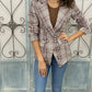 Dorisa Checkered Blazer