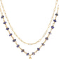 Layered Gemstone Necklace (Assorted Colors)