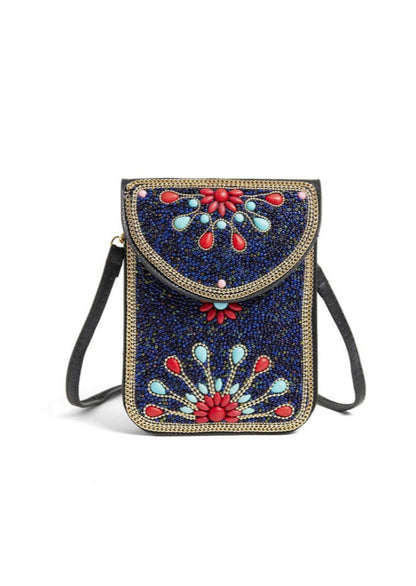 Artisan Beaded Crossbody (Assorted Colors)