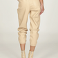 Camel Faux Leather Jogger