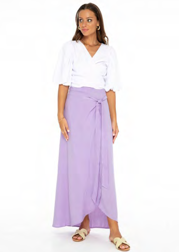 Lilac Wrap Skirt