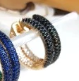 CZ Hoop Earrings (Assorted Colors)