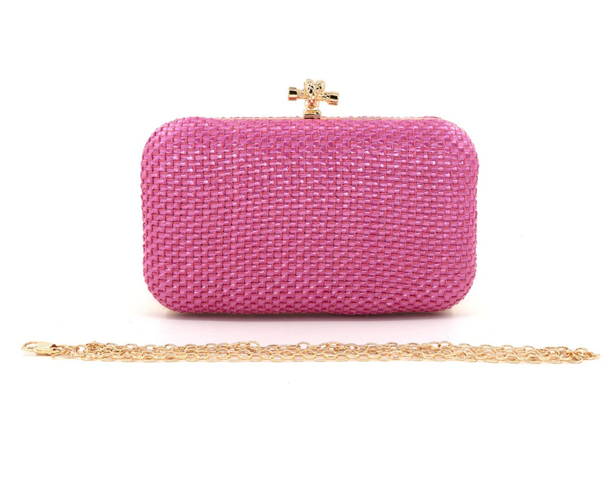 Knot Chain Handle Clutch (Assorted Colors)