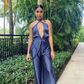 Steel Blue Jumpsuit/Wrap Pants