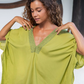 Lou Lime Long Caftan Dress