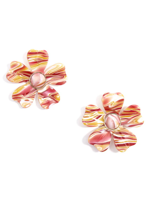 Tortoise flower deals earrings