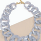 Glistening Resin Link Necklace