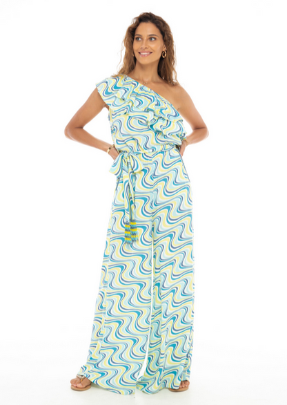 Ocean Dreamwave Beaded Jumpsuit