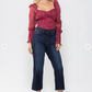 Judy High Waist Cropped Wide Leg Jeans