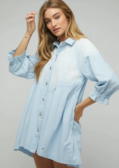 Debbie Button Down Denim Dress