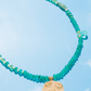 Floral Coin Necklace (Assorted Colors)