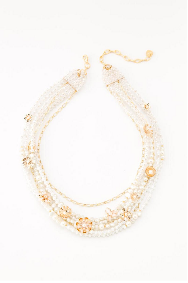 7 Layer Pearl Necklace