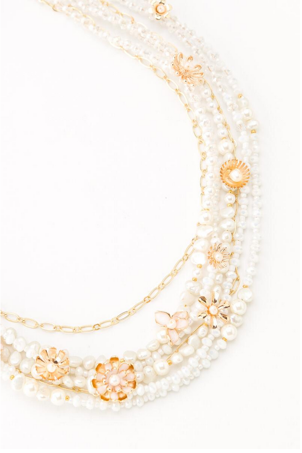 7 Layer Pearl Necklace