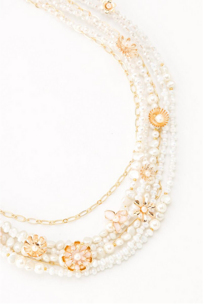 7 Layer Pearl Necklace