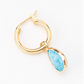 Teardrop Huggie Earrings (Assorted Colors)