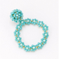 Turquoise Circle Earrings