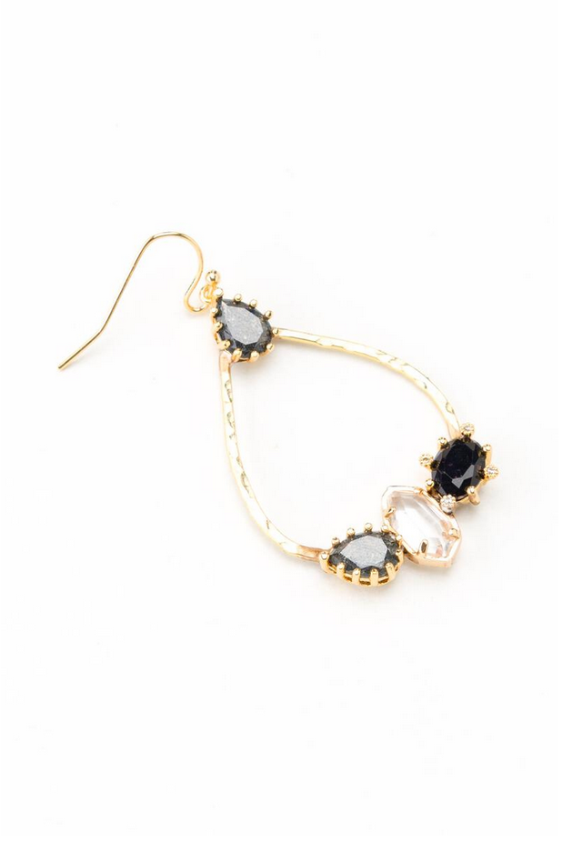 Cz Stone Earrings (Assorted Colors)