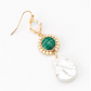 Pearl Malachite Earrings