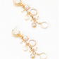 Agate Gold Chandelier Earrings