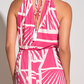 Barbados Geometric Print  Maxi Dress
