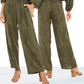 Zaina Smocked High Waisted Snake Print Pants