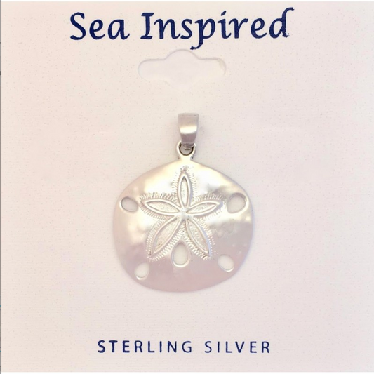 Silver Sand Dollar Pendant