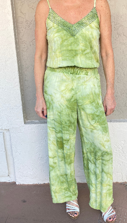 Dhanu Green Glam Jumpsuit