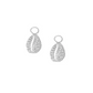 Sterling Silver Hanging Shell Earring Charm (Assorted Colors)