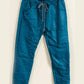 Kambria Teal Crinkle Joggers