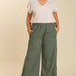 Linen Ruffle Pants (Assorted Colors XL-2XL)