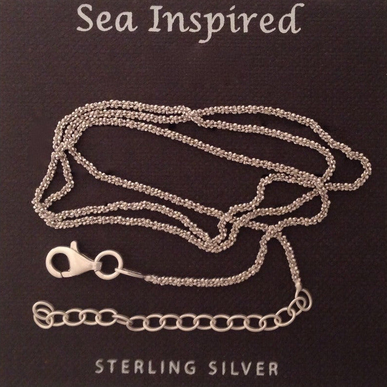 Sterling Silver Glitter Chain
