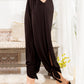 Mocha Tara Split Ankle Tie Pants 1x-3x