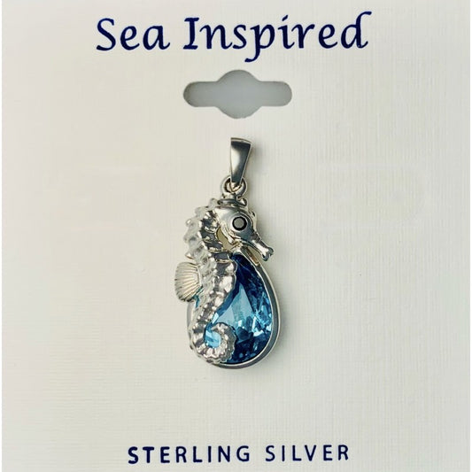 Sterling Silver Seahorse Pendant